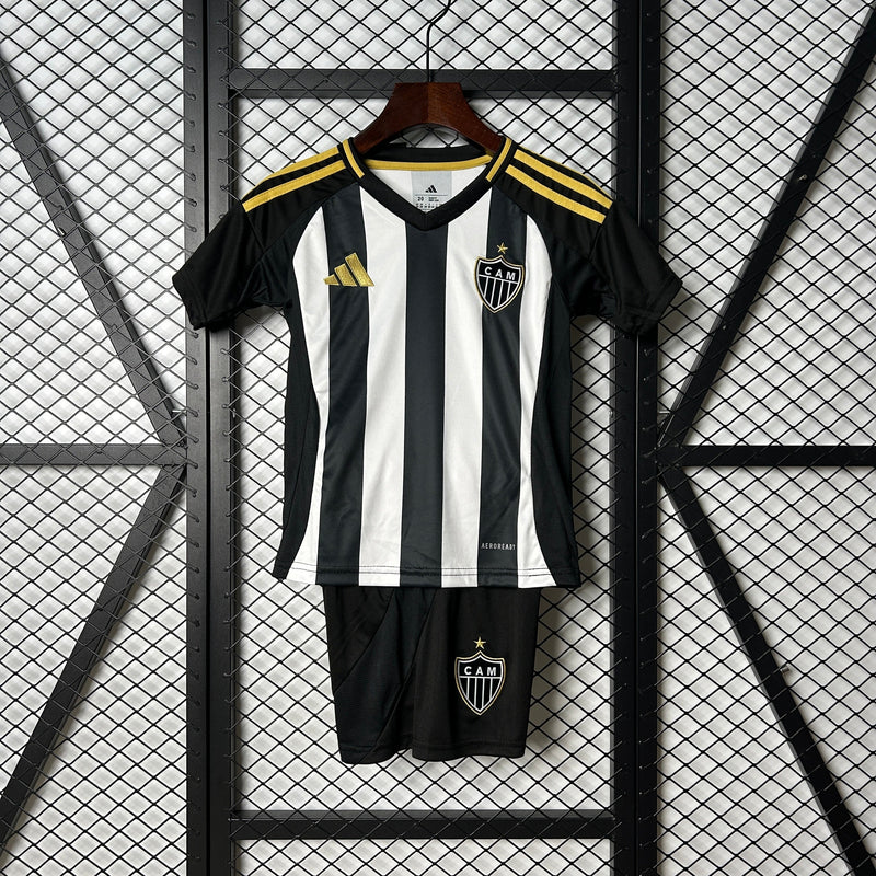 Conjunto Infantil Atlético Mineiro I 25/26 - Preto e Branco